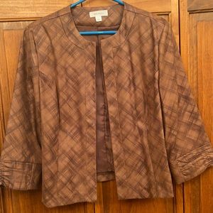 Large Brown/Black Dressbarn Jacket